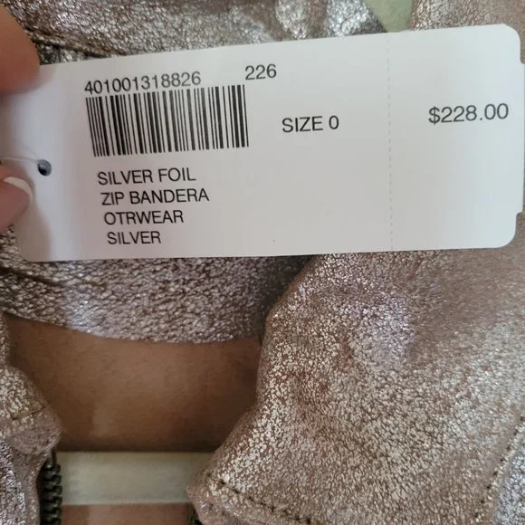 Chico's Leather Foil Jacket - Picture 2 of 5